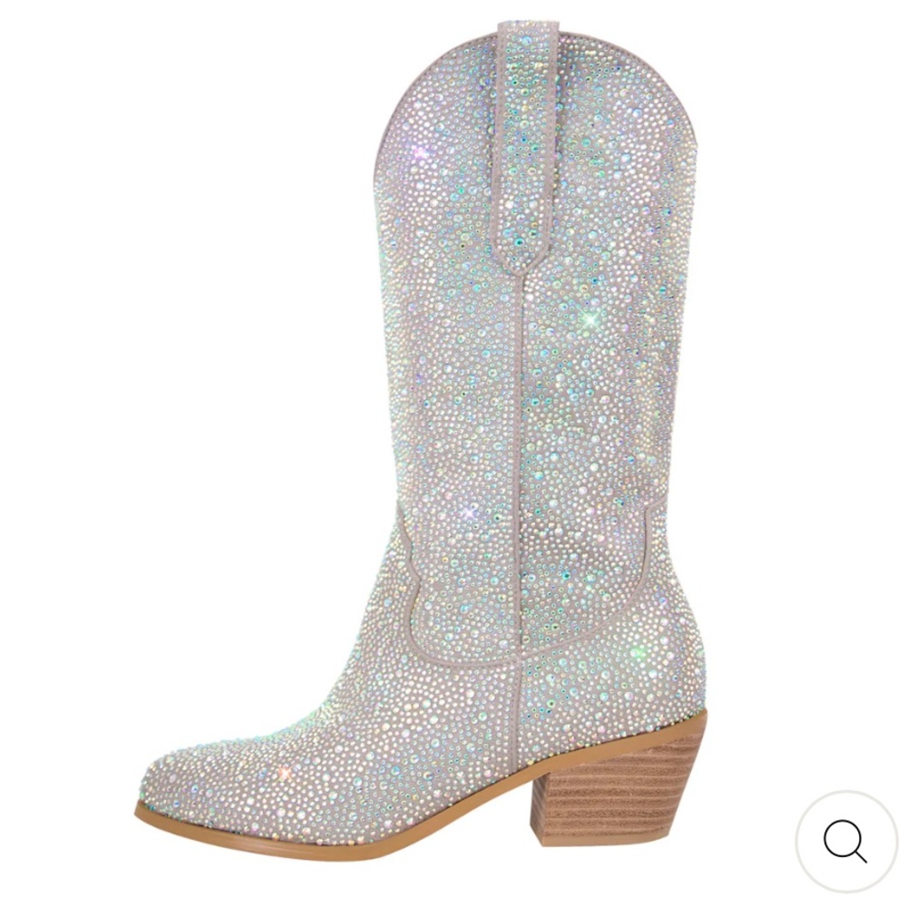 Rhinestone Knee High Western Boots. Brand new condition. Size 7